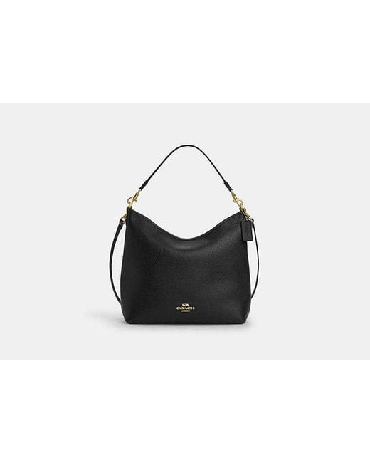 Grand Sac À Porté-Épaule Laurel COACH en coloris Black