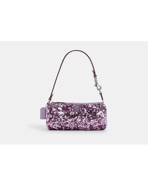 COACH Purple Nolita Barrel Bag