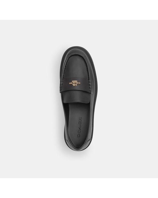 COACH Black Lucy Loafer