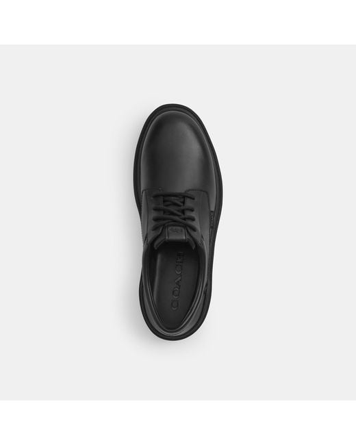 COACH Black Cameron Derby for men
