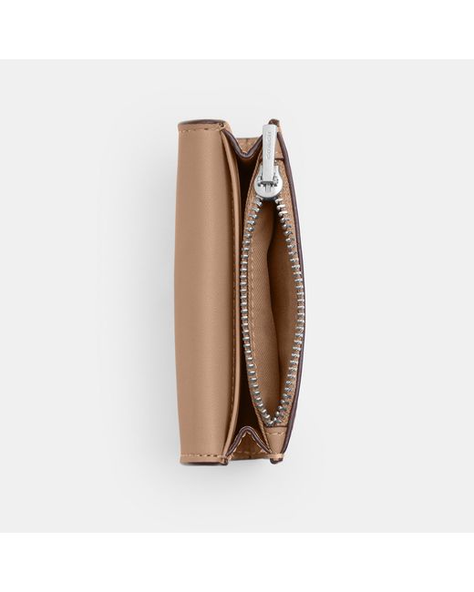 COACH Natural Flap Card Case