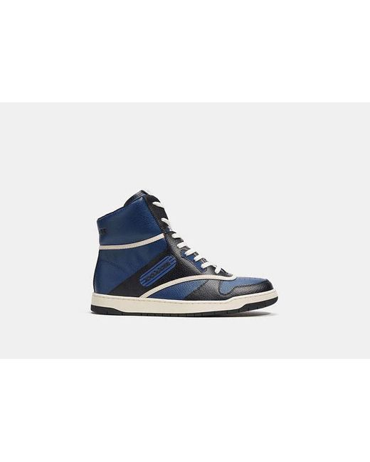 COACH Blue C202 High Top Sneaker for men
