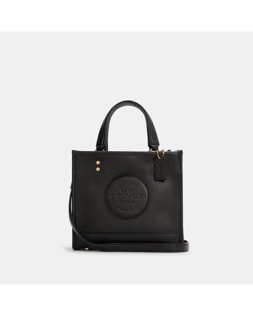 COACH Dempsey Tote 22 With Patch in Black | Lyst
