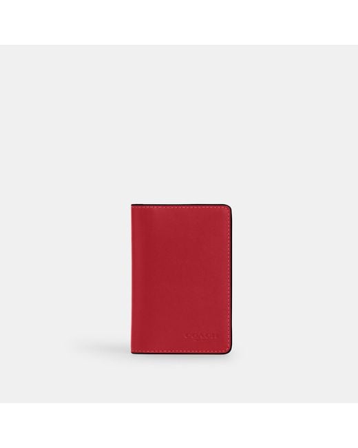 COACH Red Id Wallet for men