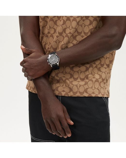 COACH Black Cole Watch for men