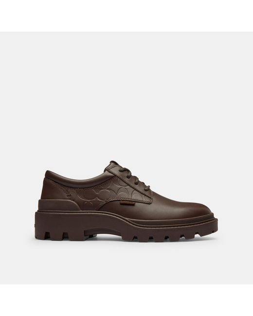 COACH Brown Cameron Derby for men