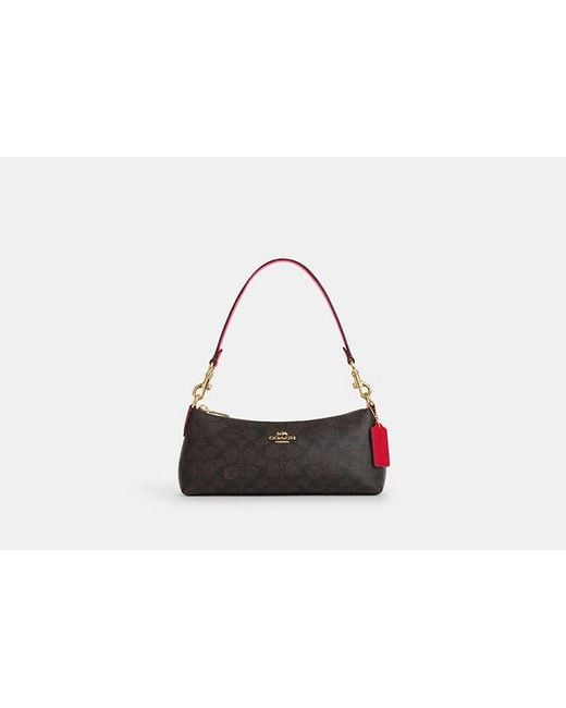 Borsa A Tracolla Charlotte di COACH in Black