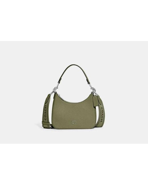 COACH Hobo Crossbody Bag With Signature Canvas in Black Lyst