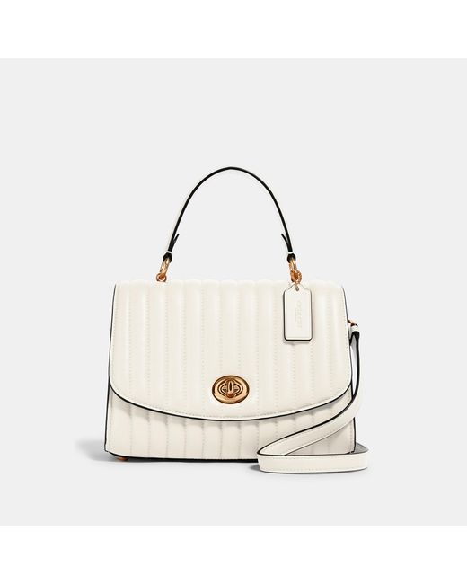 COACH Tilly Top Handle Bag With Linear Quilting | Lyst
