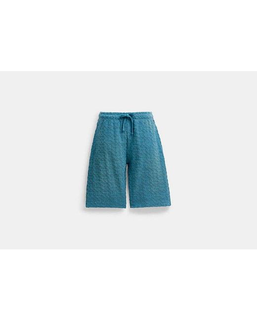 COACH Blue Sun Faded Shorts for men