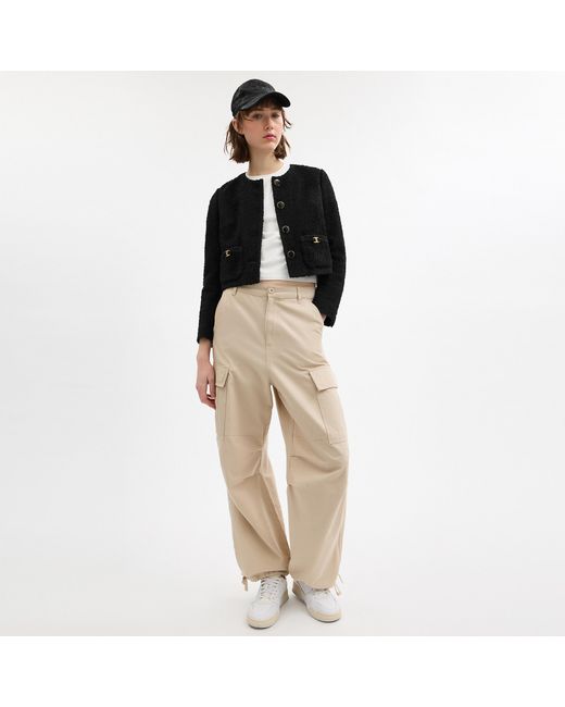 COACH Black Heritage C Boucle Jacket