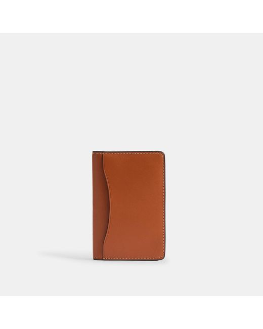 COACH Brown Id Wallet for men