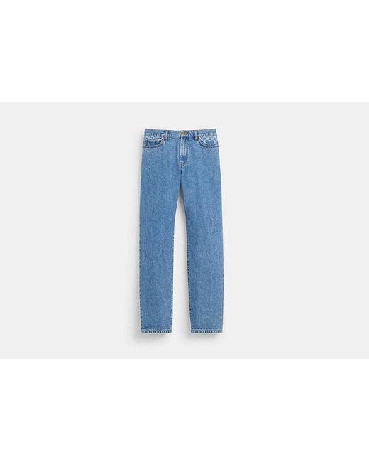 COACH Blue Straight Fit Denim Jeans for men