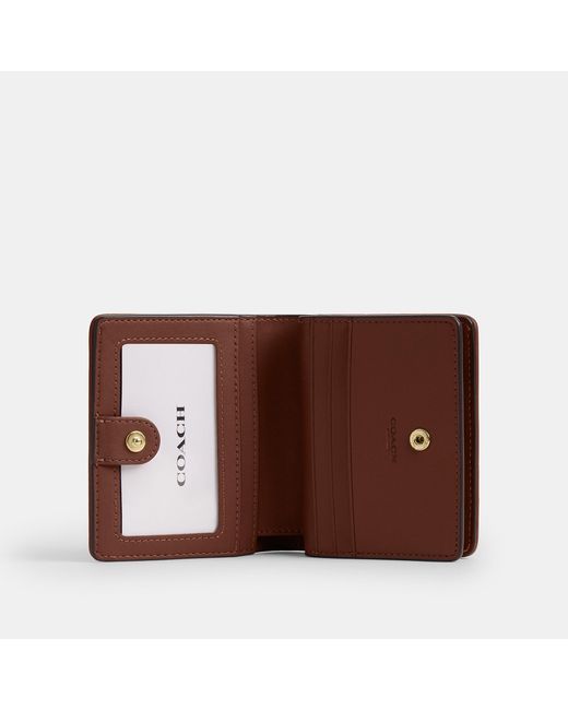 COACH Brown Snap Wallet