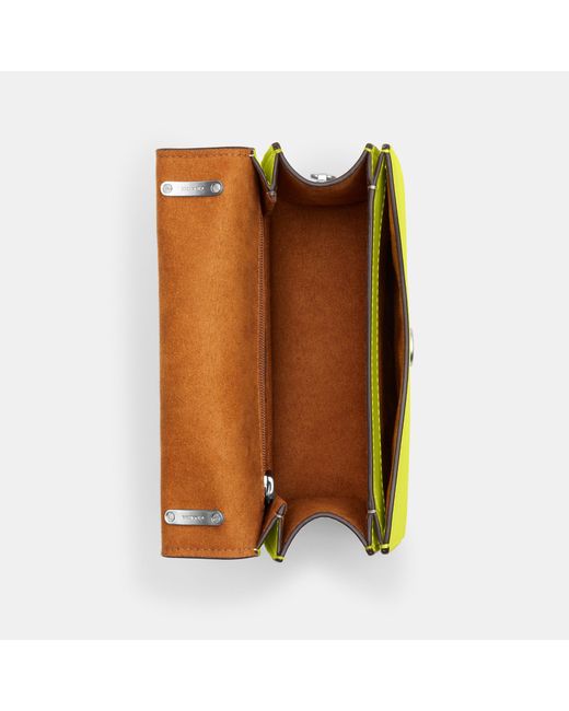 Coach Outlet Square Crossbody in Yellow Lyst