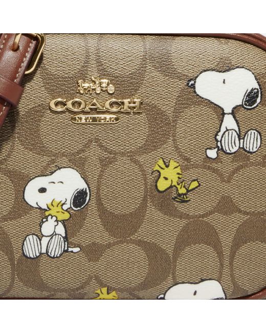 COACH Coach X Peanuts Mini Jamie Camera Bag In Signature