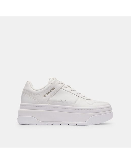 COACH White Platform Sneaker