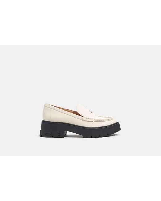 COACH White Ruthie Loafer