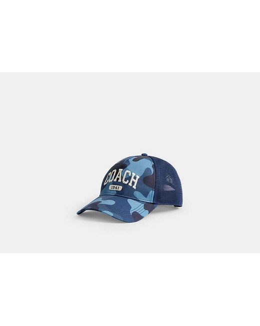 COACH Coach 1941 Varsity Trucker Hat in Blue | Lyst