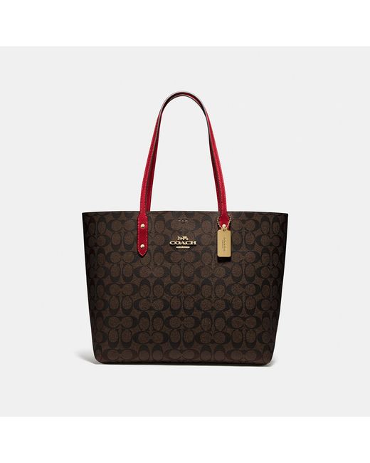 COACH Black Town Tote