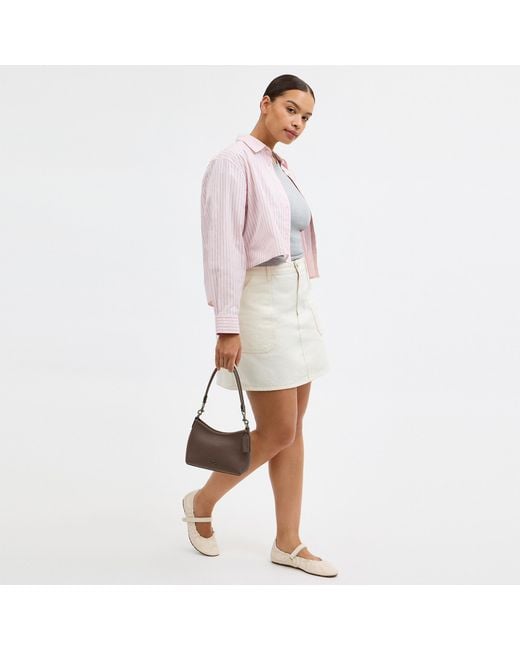 COACH Brown Laurel Small Shoulder Bag