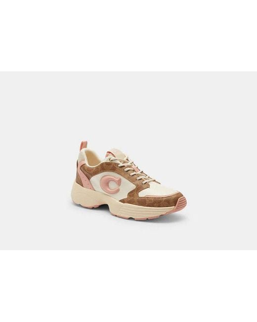 COACH Strider Sneaker in Natural | Lyst UK