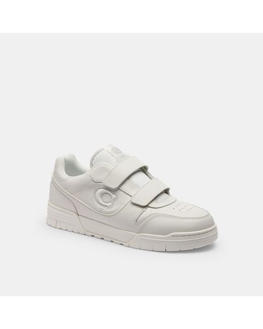 COACH White Double Strap Soho Sneaker for men