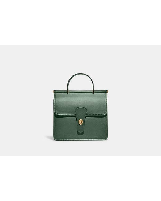 COACH Willis Top Handle in Green | Lyst