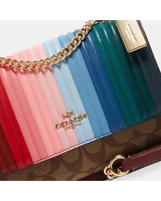 coach klare rainbow crossbody