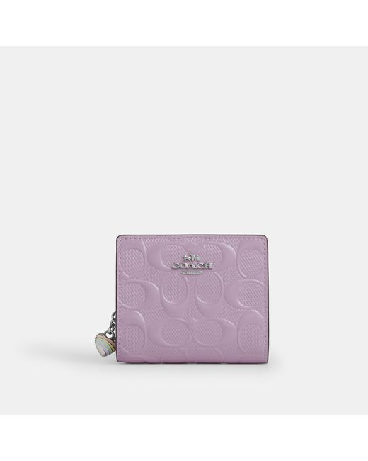 COACH Purple Snap Wallet
