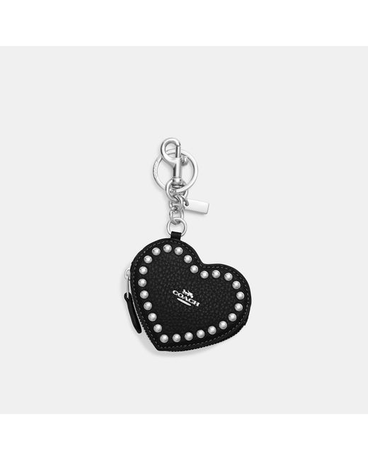 Coach Outlet Black Heart Pouch With Rivets