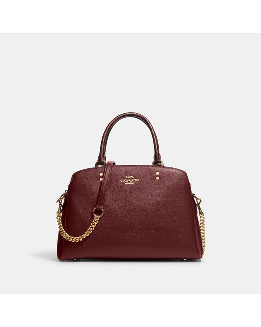 coach lillie carryall red