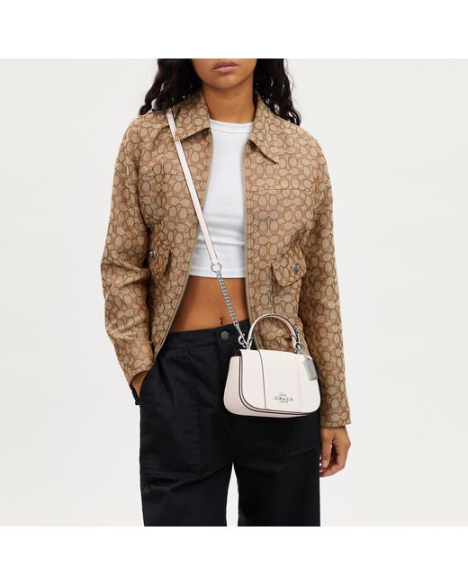 COACH Lysa Top Handle in Natural Lyst