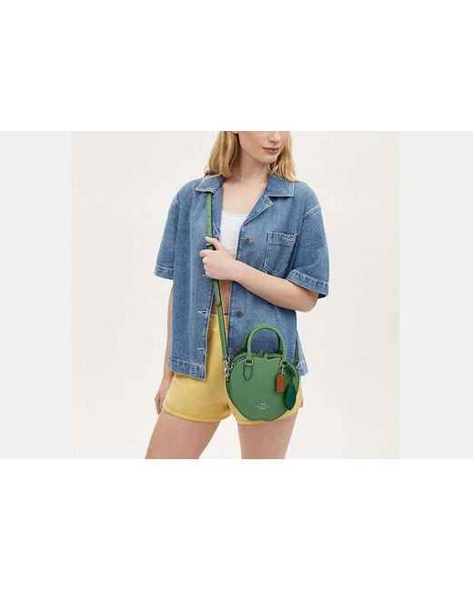 COACH Apple Crossbody in Green Lyst