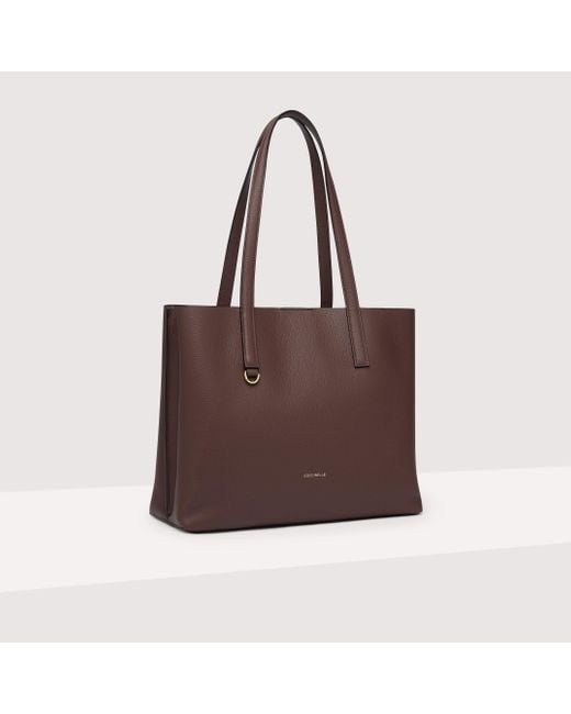 Borsa shopping in Pelle double Matinee di Coccinelle in Brown