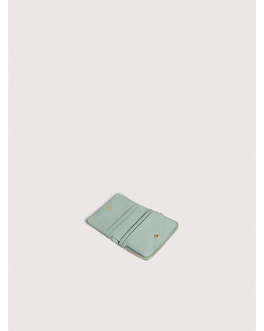 Coccinelle Green Small Grained Leather Wallet C-Me Medium
