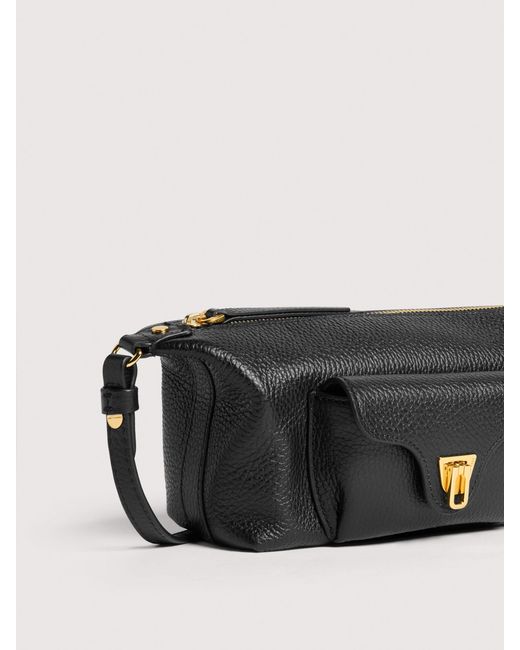 Coccinelle White Grained Leather Minibag Beat Generation Mini