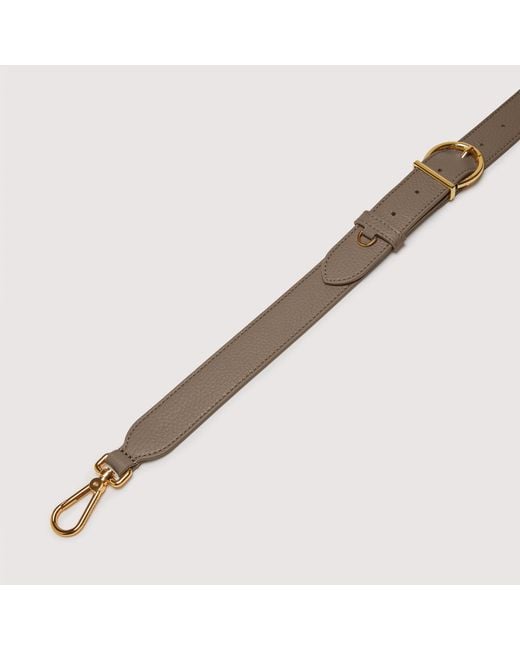 Coccinelle Metallic Grained Leather Shoulder Strap Beth