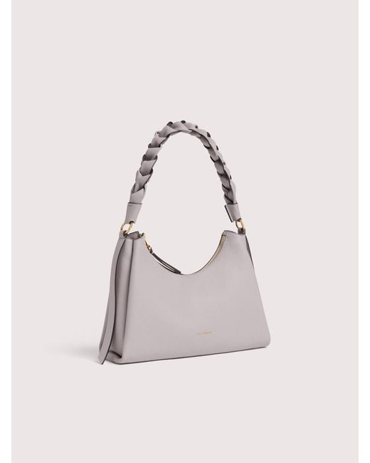 Coccinelle Natural Two-Sided Leather Shoulder Bag Boheme Small