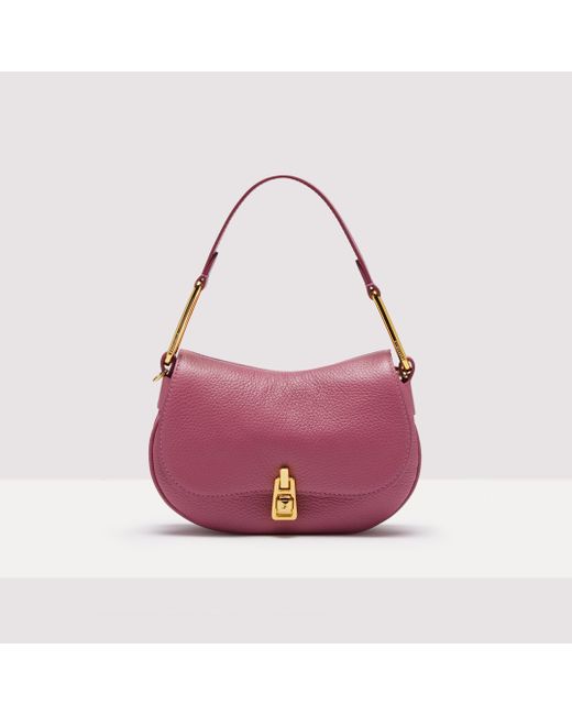Coccinelle Grained Leather Handbag Magie Soft Mini in Purple | Lyst