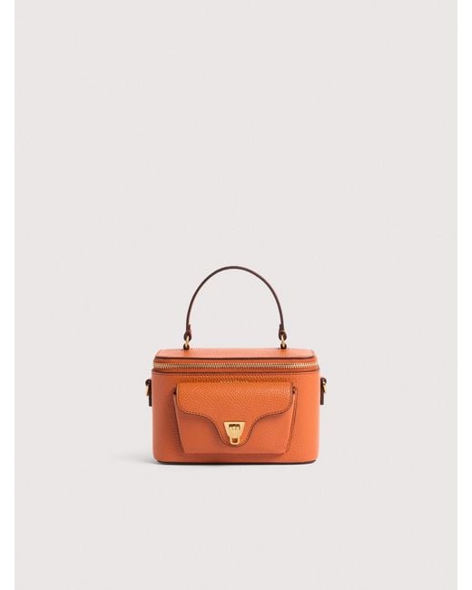 Coccinelle Pink Grained Leather Minibag Beat Generation Mini