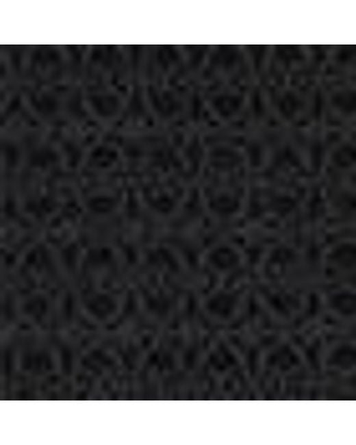 Coccinelle Black Wool Blend Scarf Monogram