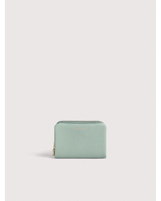 Coccinelle Green Small Grained Leather Wallet C-Me Medium