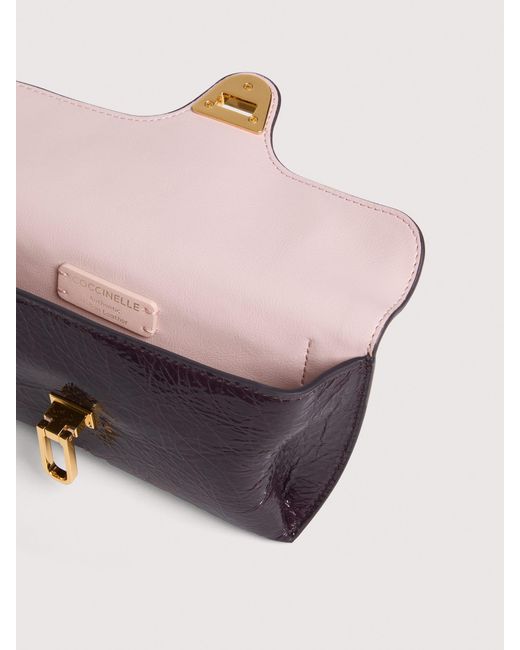 Coccinelle White Pochette Aus Glattleder