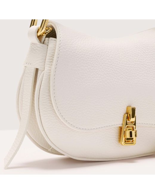 Coccinelle Natural Grained Leather Handbag Magie Soft Mini