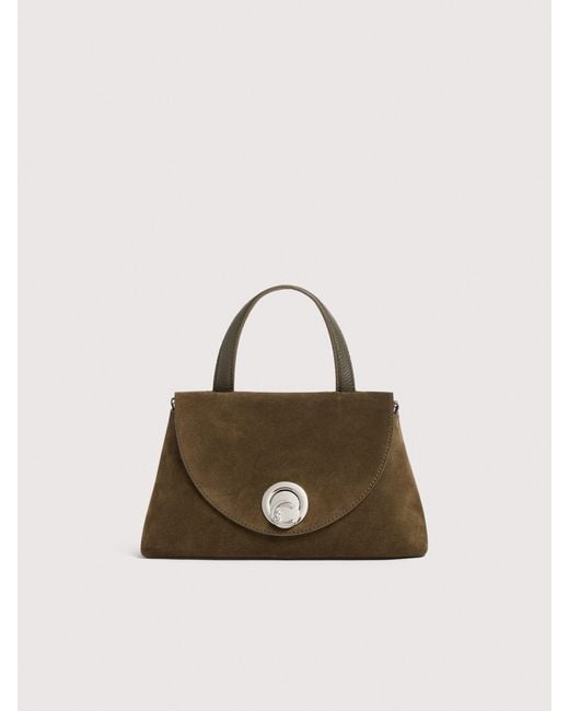 Coccinelle Natural Suede Handbag Nikla Small
