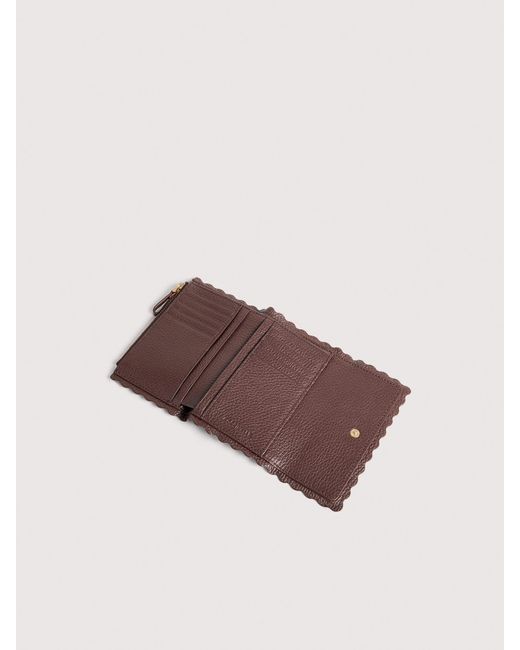 Coccinelle Multicolor Grained Leather Wallet Leather Lace Medium