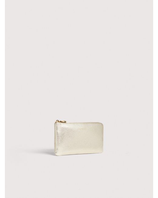 Coccinelle Natural Grained Leather Pouch C-Me Softy Small