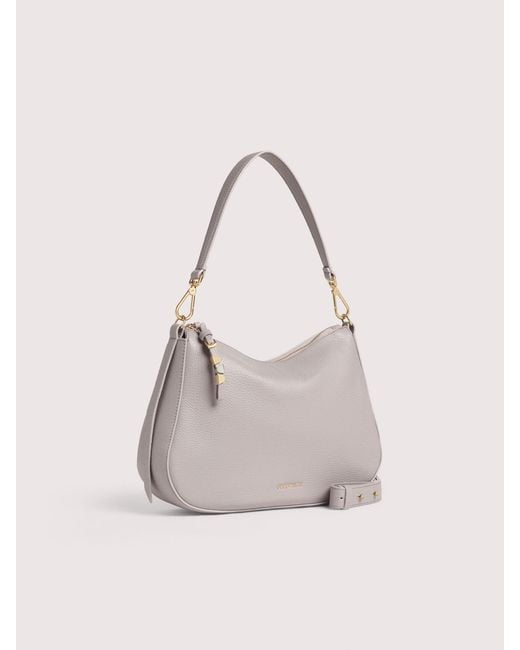 Coccinelle Natural Hobo Bag Aus Genarbtem Leder Nory Small