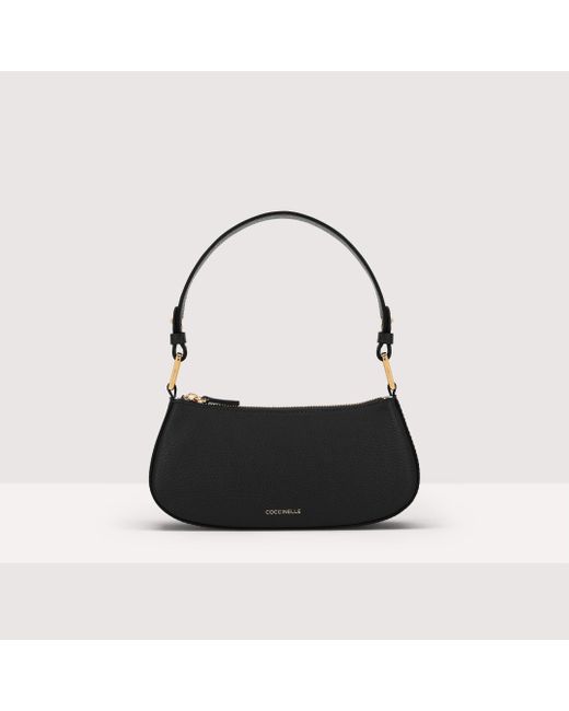 Coccinelle Black Minibag aus genarbtem Leder Merveille